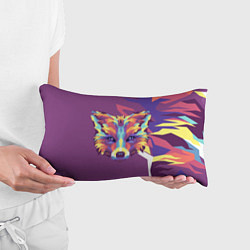 Подушка-антистресс Голова лиса в стиле поп-арт, цвет: 3D-принт — фото 2