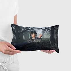 Подушка-антистресс Уэнсдэй туманный лес, цвет: 3D-принт — фото 2