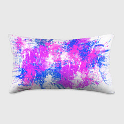 Подушка-антистресс Разбрызганная фиолетовая краска - светлый фон, цвет: 3D-принт