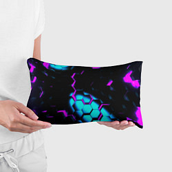 Подушка-антистресс Неоновая броня fortnite, цвет: 3D-принт — фото 2