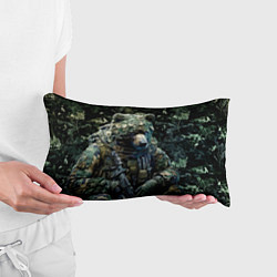 Подушка-антистресс Медведь снайпер в камуфляже, цвет: 3D-принт — фото 2