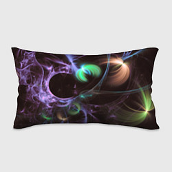 Подушка-антистресс Магические фиолетовые волны и цветные космические, цвет: 3D-принт
