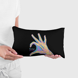 Подушка-антистресс Сердечко правой рукой - неоновый рентген, цвет: 3D-принт — фото 2