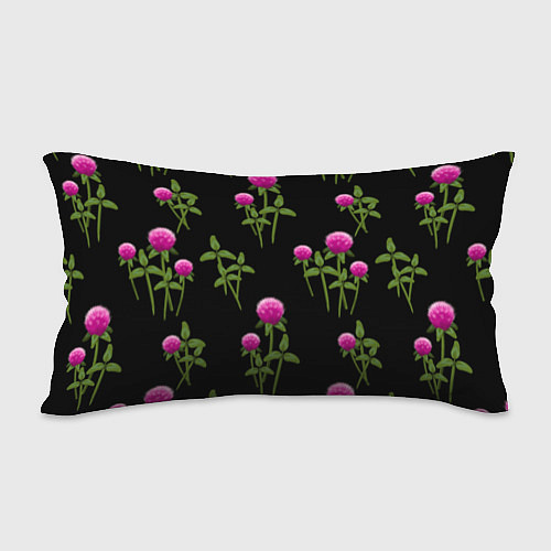 Подушка-антистресс Клевер на черном - паттерн / 3D-принт – фото 2