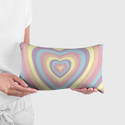 Подушка-антистресс Сердца пастельные оттенки, цвет: 3D-принт — фото 2