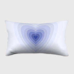 Подушка-антистресс Голубое сердце градиент, цвет: 3D-принт