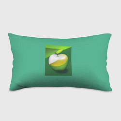 Подушка-антистресс Зеленое яблоко на мятном фоне