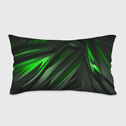 Подушка-антистресс Green black abstract, цвет: 3D-принт