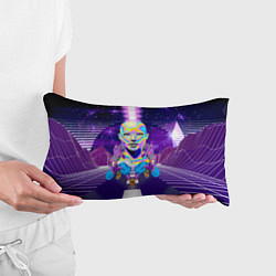 Подушка-антистресс Goddess with two Beerus - vaporwave, цвет: 3D-принт — фото 2