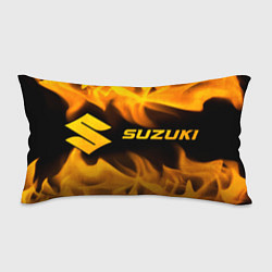 Подушка-антистресс Suzuki - gold gradient: надпись и символ, цвет: 3D-принт