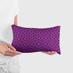 Подушка-антистресс Геометрический узор в пурпурных и лиловых тонах, цвет: 3D-принт — фото 2