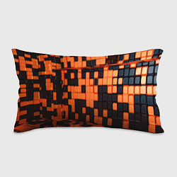 Подушка-антистресс Чёрные и оранжевые кубики
