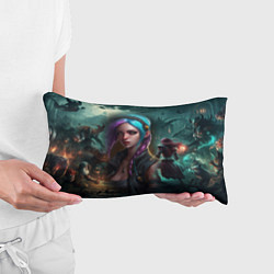 Подушка-антистресс Jinx art Arcane League of Legends, цвет: 3D-принт — фото 2