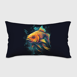 Подушка-антистресс Золотая рыбка: арт нейросети, цвет: 3D-принт