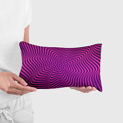 Подушка-антистресс Абстрактный фиолетовый узор, цвет: 3D-принт — фото 2