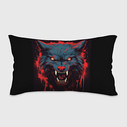 Подушка-антистресс Red blue wolf, цвет: 3D-принт