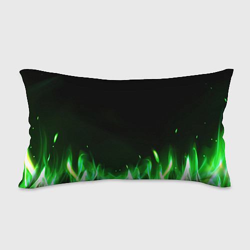 Подушка-антистресс Cyberpunk 2077 phantom liberty green fire logo / 3D-принт – фото 2