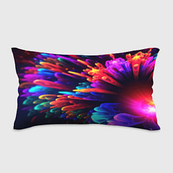 Подушка-антистресс Неоновая абстракция в виде цветов, цвет: 3D-принт