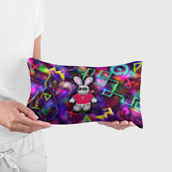 Подушка-антистресс Кролик в футболке, цвет: 3D-принт — фото 2