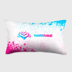 Подушка-антистресс Warframe neon gradient style: надпись и символ, цвет: 3D-принт