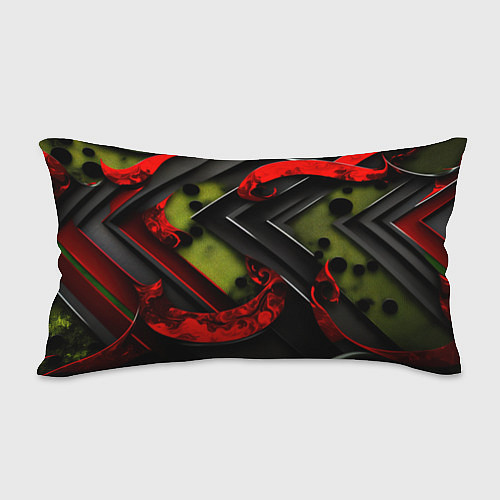 Подушка-антистресс CS GO abstract green red / 3D-принт – фото 2