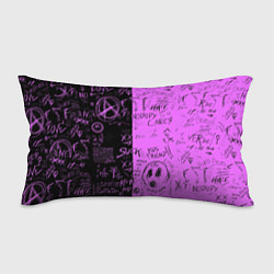 Подушка-антистресс Dead inside purple black, цвет: 3D-принт