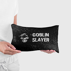 Подушка-антистресс Goblin Slayer glitch на темном фоне: надпись и сим, цвет: 3D-принт — фото 2
