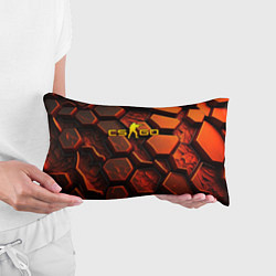 Подушка-антистресс CS GO orange logo, цвет: 3D-принт — фото 2