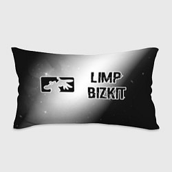 Подушка-антистресс Limp Bizkit glitch на светлом фоне: надпись и симв, цвет: 3D-принт
