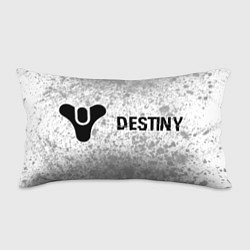 Подушка-антистресс Destiny glitch на светлом фоне: надпись и символ, цвет: 3D-принт