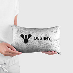 Подушка-антистресс Destiny glitch на светлом фоне: надпись и символ, цвет: 3D-принт — фото 2