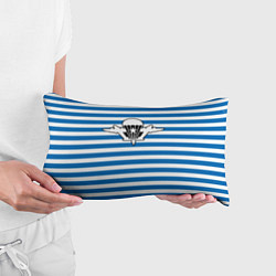 Подушка-антистресс Тельняшка синяя - логотип вдв, цвет: 3D-принт — фото 2