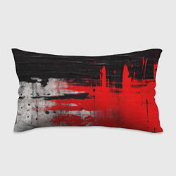 Подушка-антистресс Черный белый красный цвет, цвет: 3D-принт