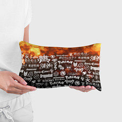 Подушка-антистресс Огненные аниме паттерн, цвет: 3D-принт — фото 2