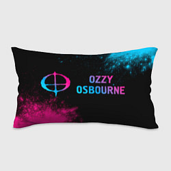 Подушка-антистресс Ozzy Osbourne - neon gradient: надпись и символ, цвет: 3D-принт