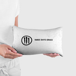 Подушка-антистресс Three Days Grace glitch на светлом фоне: надпись и, цвет: 3D-принт — фото 2