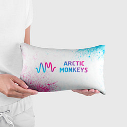 Подушка-антистресс Arctic Monkeys neon gradient style: надпись и симв, цвет: 3D-принт — фото 2