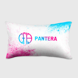 Подушка-антистресс Pantera neon gradient style: надпись и символ, цвет: 3D-принт