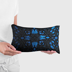 Подушка-антистресс Синий абстрактный узор на плитах, цвет: 3D-принт — фото 2