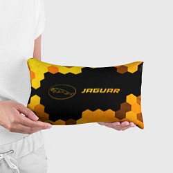 Подушка-антистресс Jaguar - gold gradient: надпись и символ, цвет: 3D-принт — фото 2