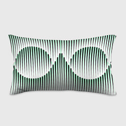 Подушка-антистресс Зеленый геометрический круглый узор, цвет: 3D-принт