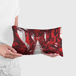 Подушка-антистресс Красная комната киберпанк, цвет: 3D-принт — фото 2