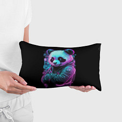 Подушка-антистресс Панда в неоновом свете, цвет: 3D-принт — фото 2