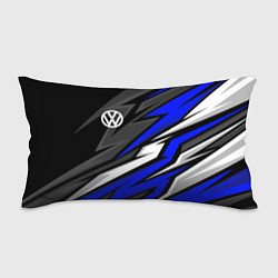 Подушка-антистресс Volkswagen - Синяя абстракция, цвет: 3D-принт