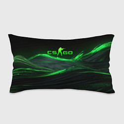 Подушка-антистресс CSGO neon green logo, цвет: 3D-принт