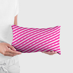 Подушка-антистресс Барби и розовые полосы, цвет: 3D-принт — фото 2