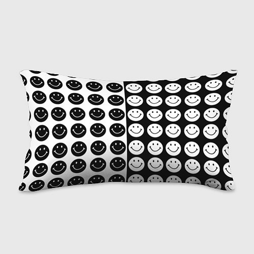 Подушка-антистресс Smiley black and white / 3D-принт – фото 2