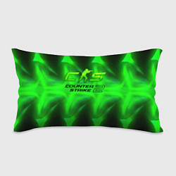 Подушка-антистресс Counter strike 2 green logo, цвет: 3D-принт
