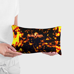 Подушка-антистресс Cs go огненные стиль, цвет: 3D-принт — фото 2