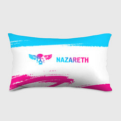 Подушка-антистресс Nazareth neon gradient style: надпись и символ, цвет: 3D-принт